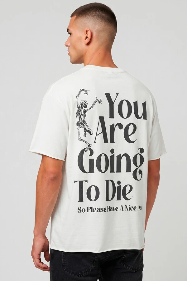 Camiseta off white Nice Day