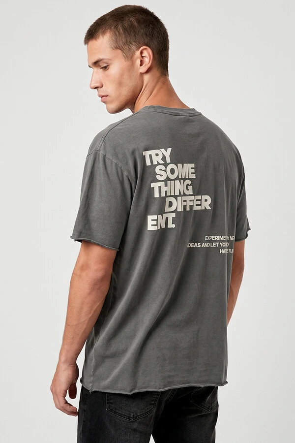 Camiseta estonada chumbo Try Some