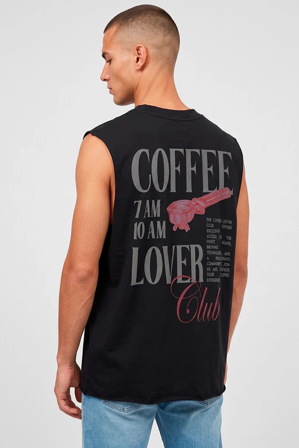 Cut Regata preta Coffee Club