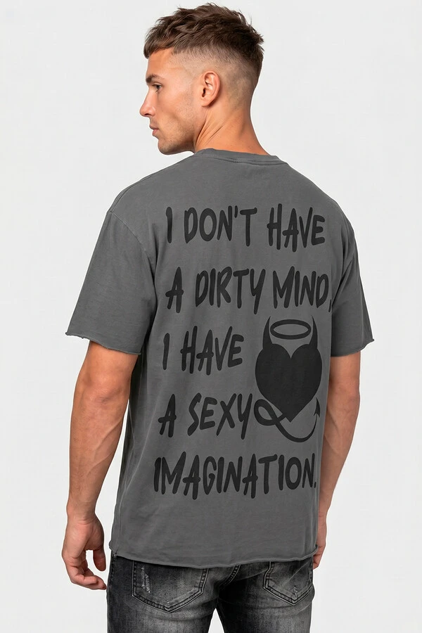 Camiseta estonada chumbo Dirty Mind