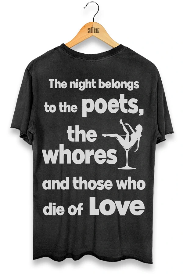 Camiseta preta Poets