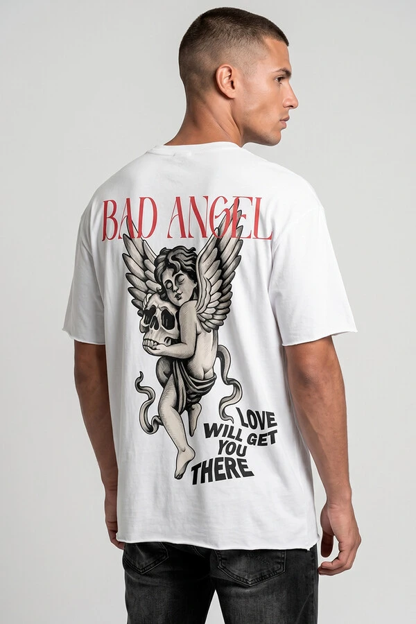 Camiseta branca Bad Angel Collors