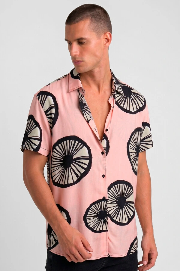 Camisa de viscose Eyes