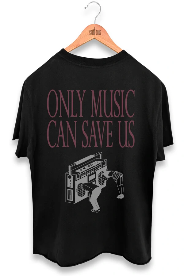 Camiseta preta Only Music