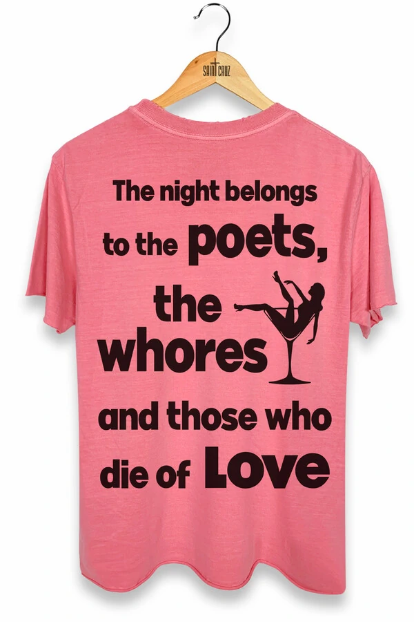 Camiseta estonada coral Poets