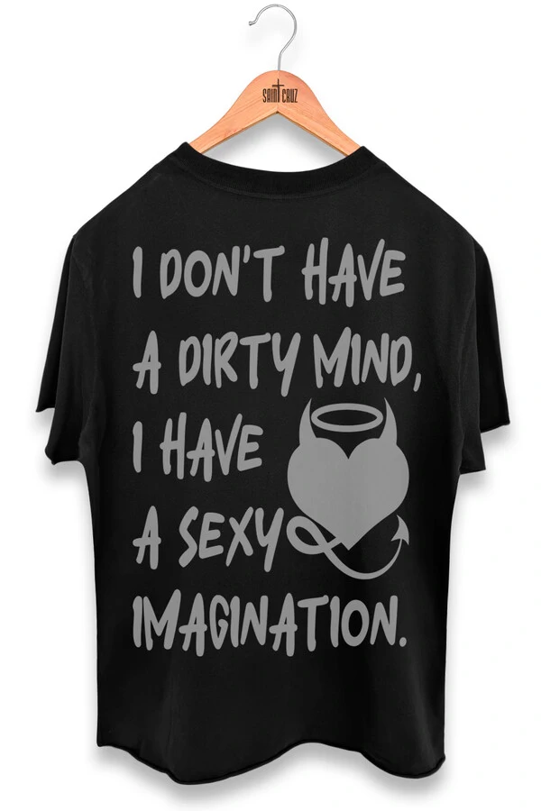 Camiseta preta Dirty Mind