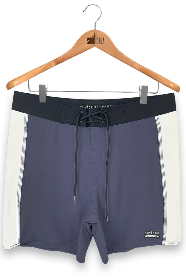 Bermuda retrô line Petróleo e Off White