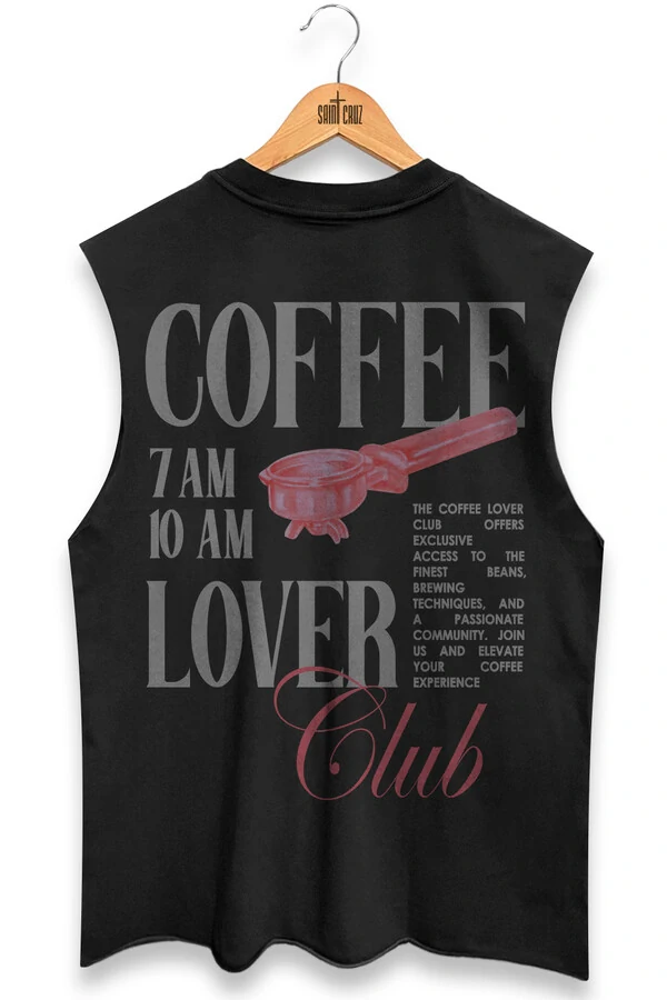 Cut Regata preta Coffee Club