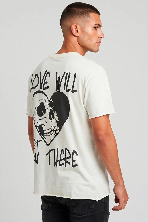 Camiseta off white Love Will