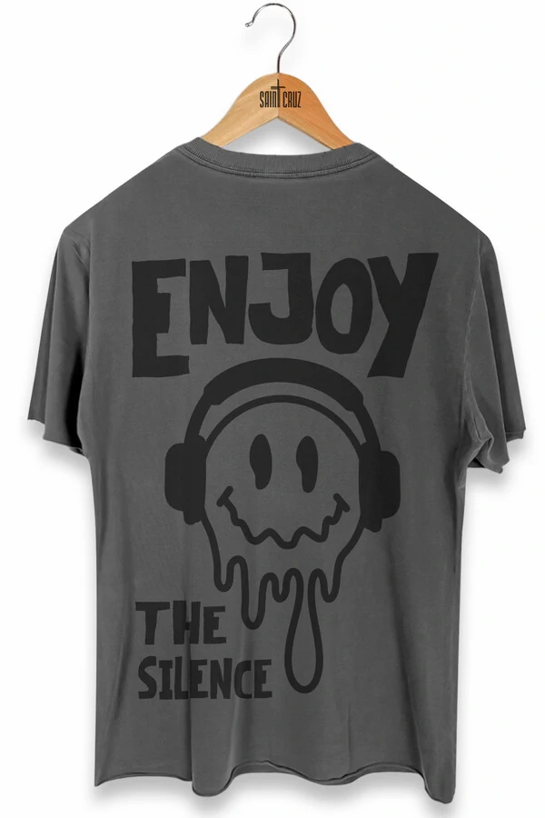 Camiseta Chumbo Enjoy Outlet