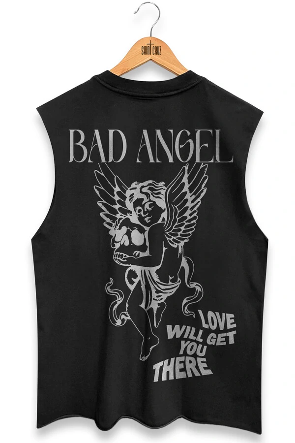 Cut Regata preta Bad Angel