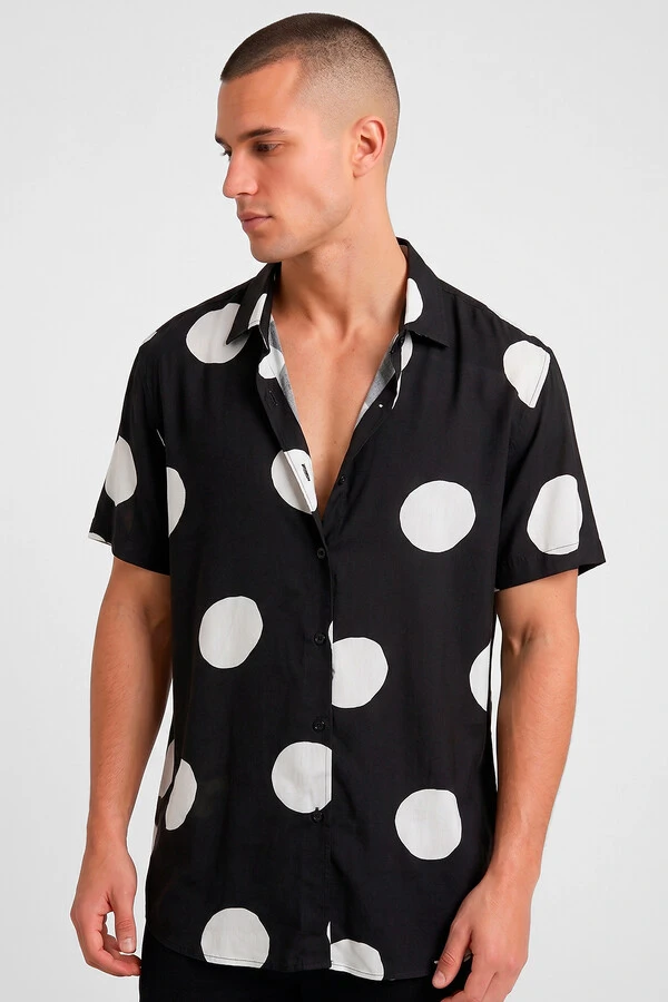 Camisa de viscose Round
