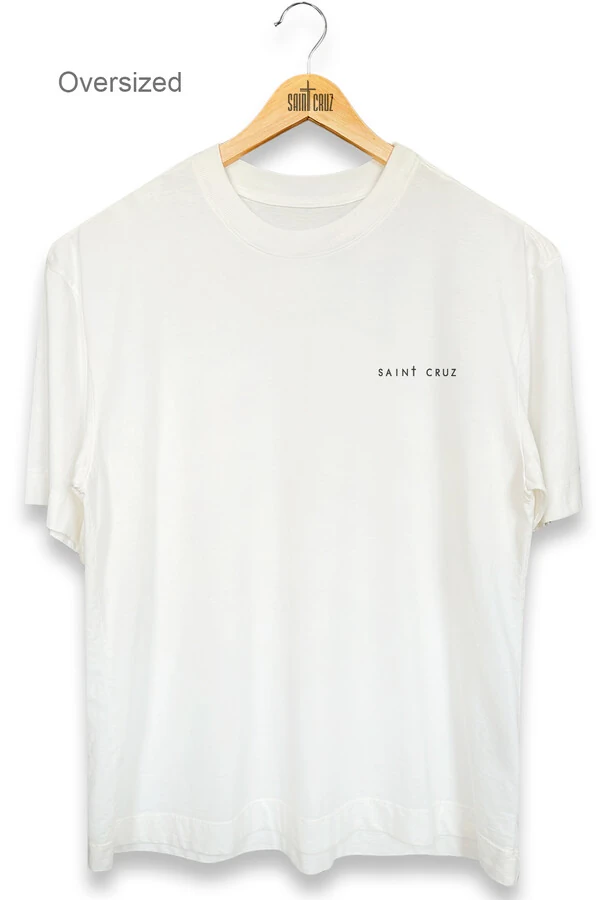 Camiseta oversized estonada off white Give