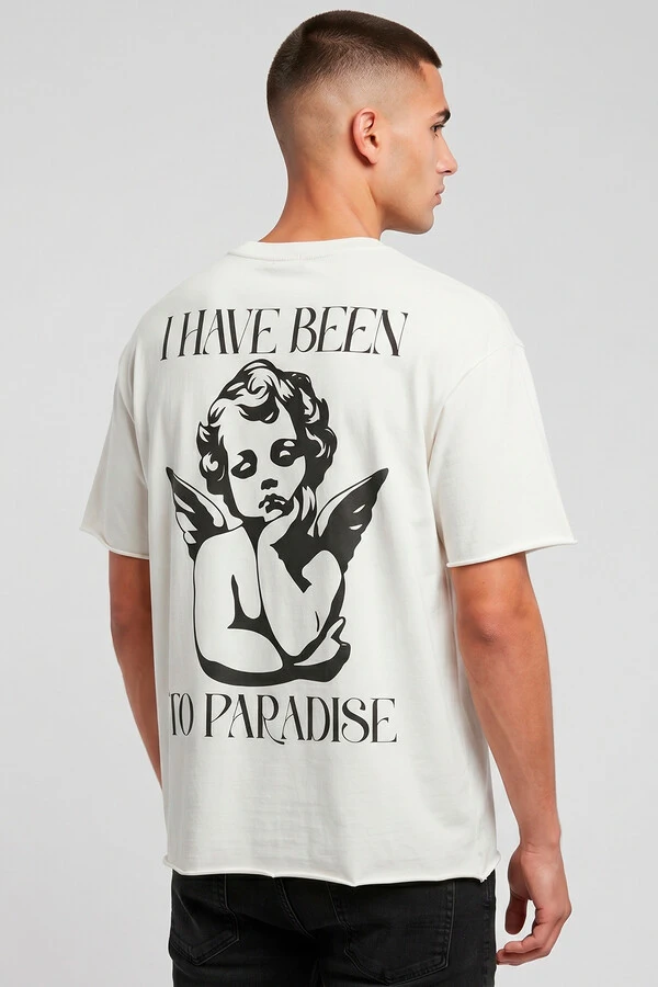 Camiseta off white Paradise