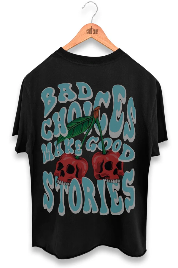 Camiseta preta Cherry
