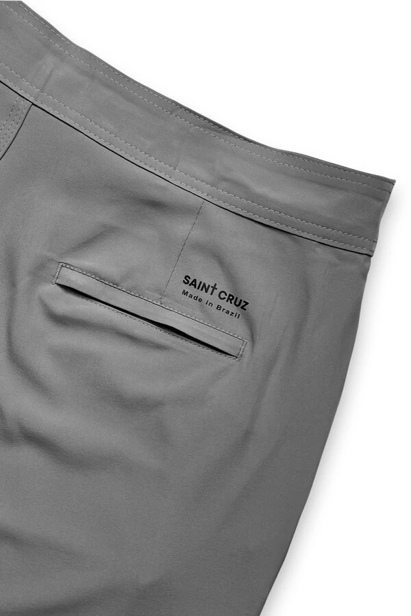 Bermuda retrô Cinza