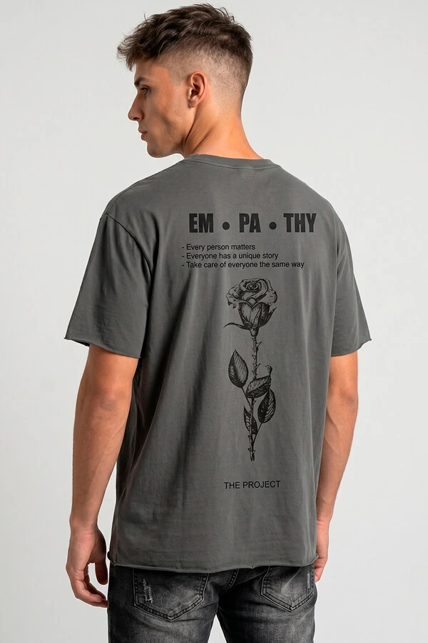 Camiseta estonada chumbo Empathy