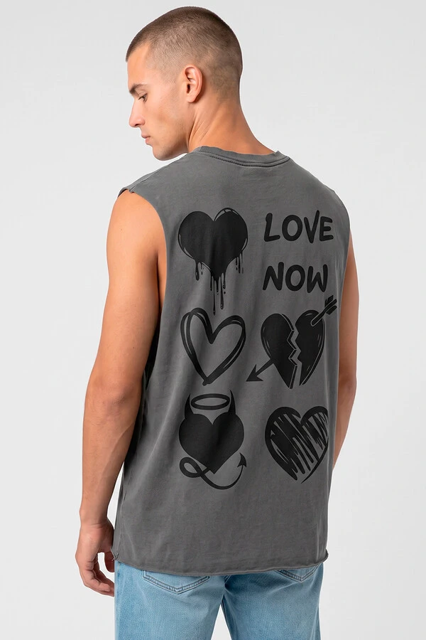 Cut Regata estonada chumbo Love Now