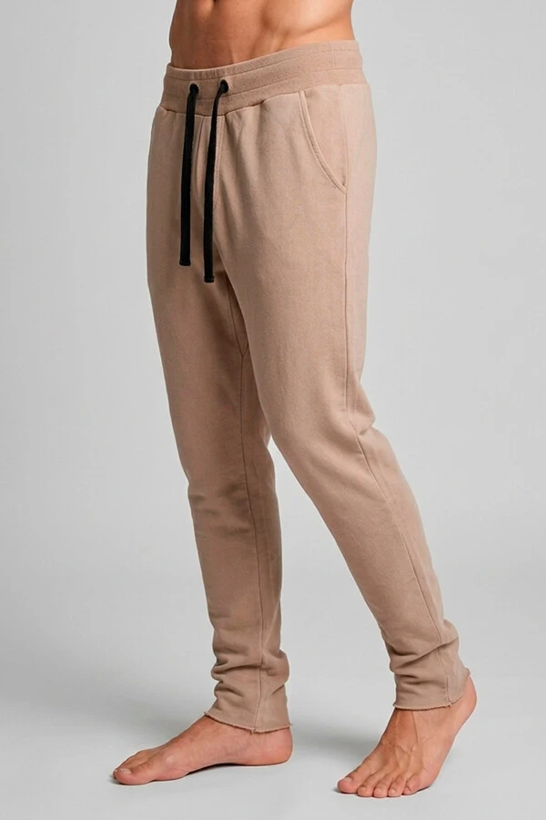 Calça de moletom estonado slim Castanho