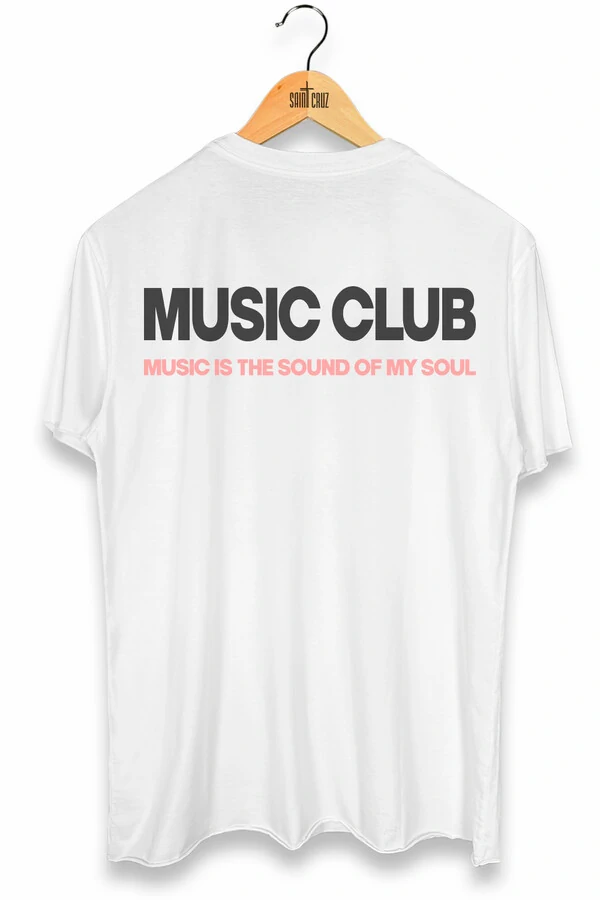 Camiseta branca Music Club