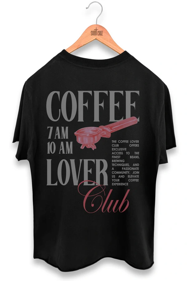 Camiseta preta Coffee Club