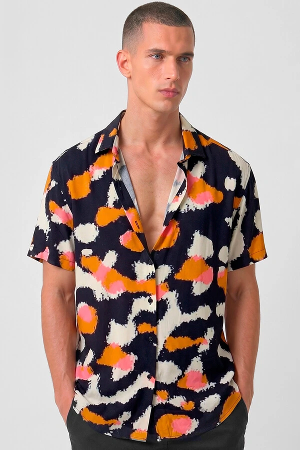 Camisa de viscose Blend