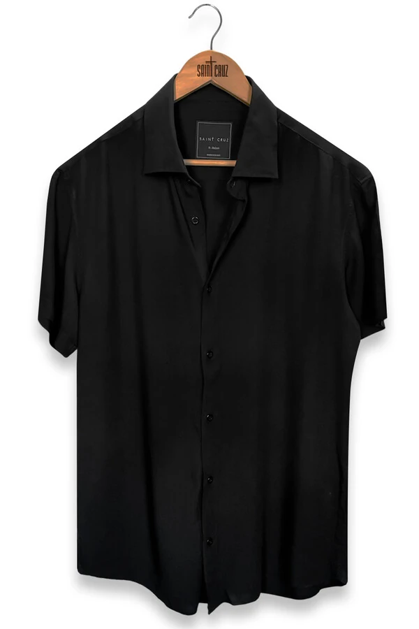 Camisa de viscose Black Outlet