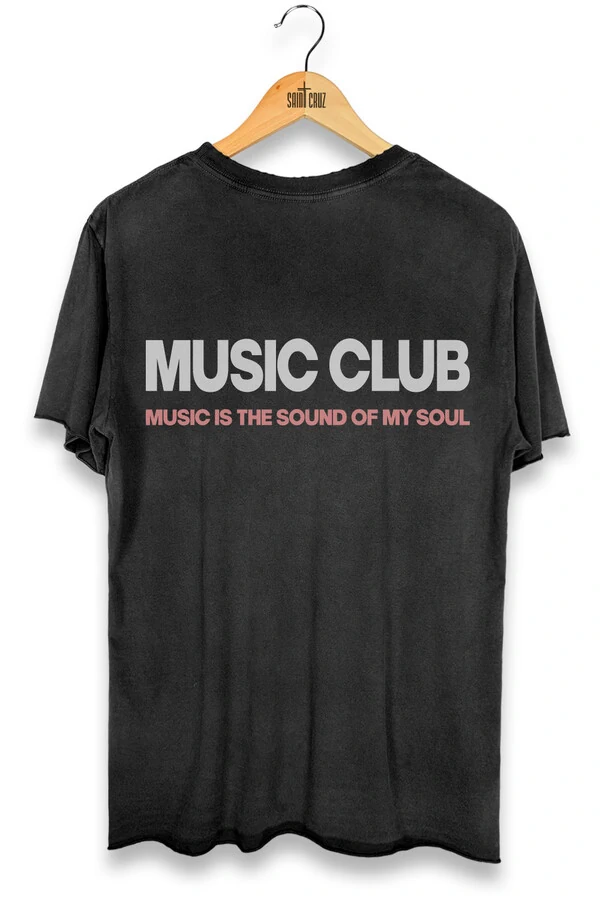 Camiseta preta Music Club