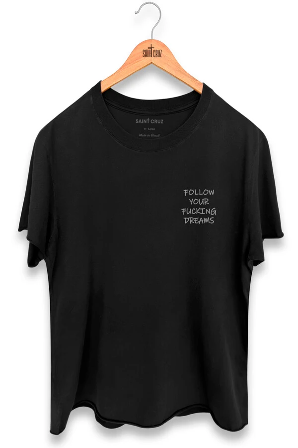 Camiseta preta Dreams Front