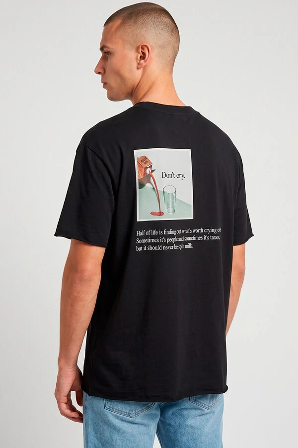 Camiseta preta Milk