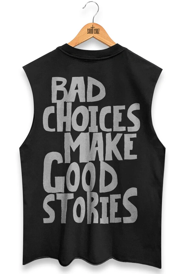 Cut Regata preta Bad Choices