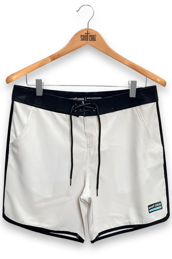 Bermuda retrô aqua Off White