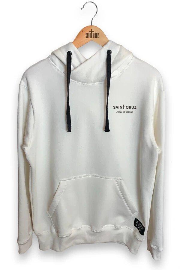 Blusa puff de moletom off white Music Club