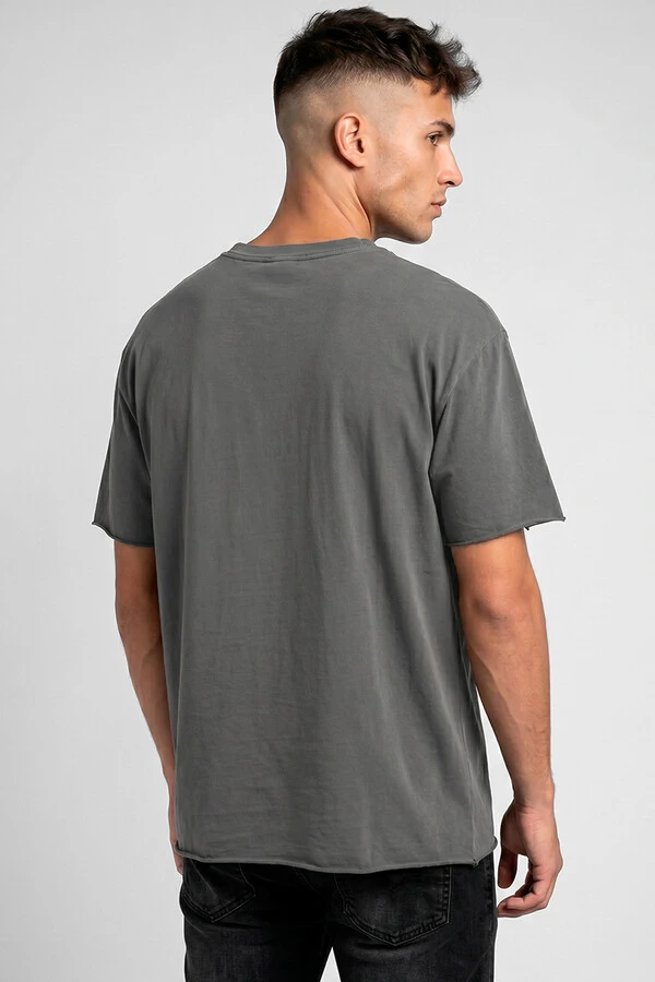 Camiseta estonada chumbo Basic