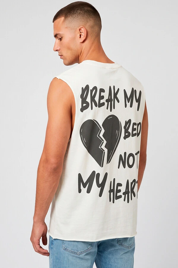 Cut Regata off white Break My Bed