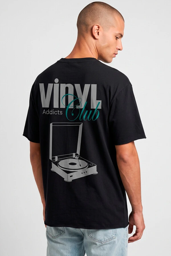 Camiseta preta Vinyl