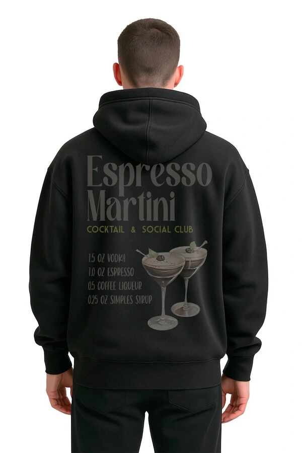 Blusa puff de moletom preto Matini