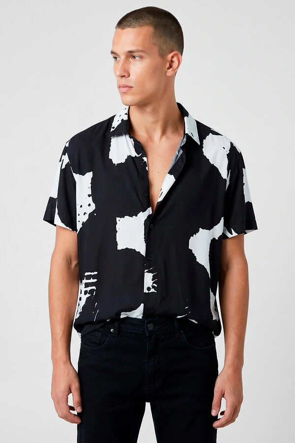 Camisa de viscose Curves