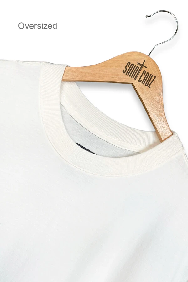 Camiseta oversized off white Enjoy The Silence Front