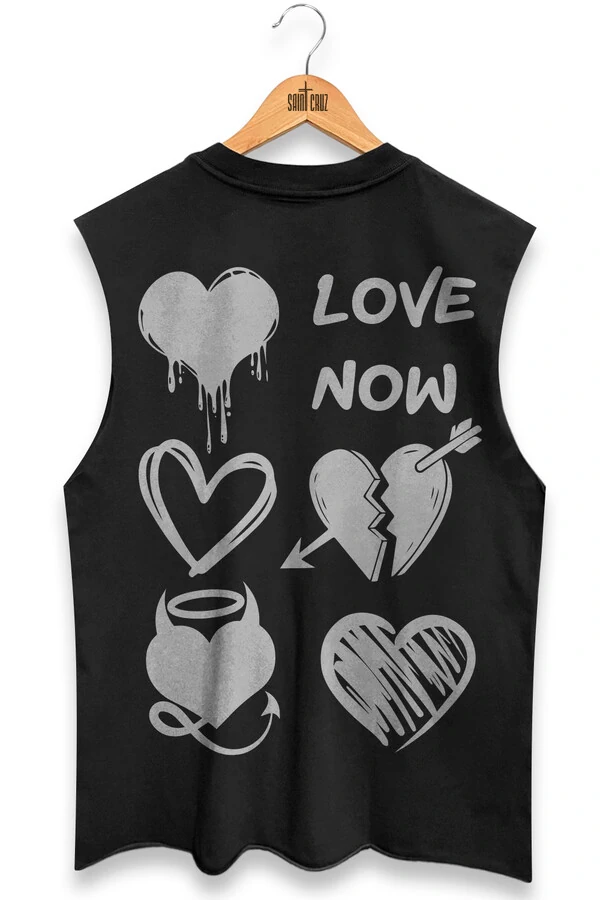 Cut Regata preta Love Now
