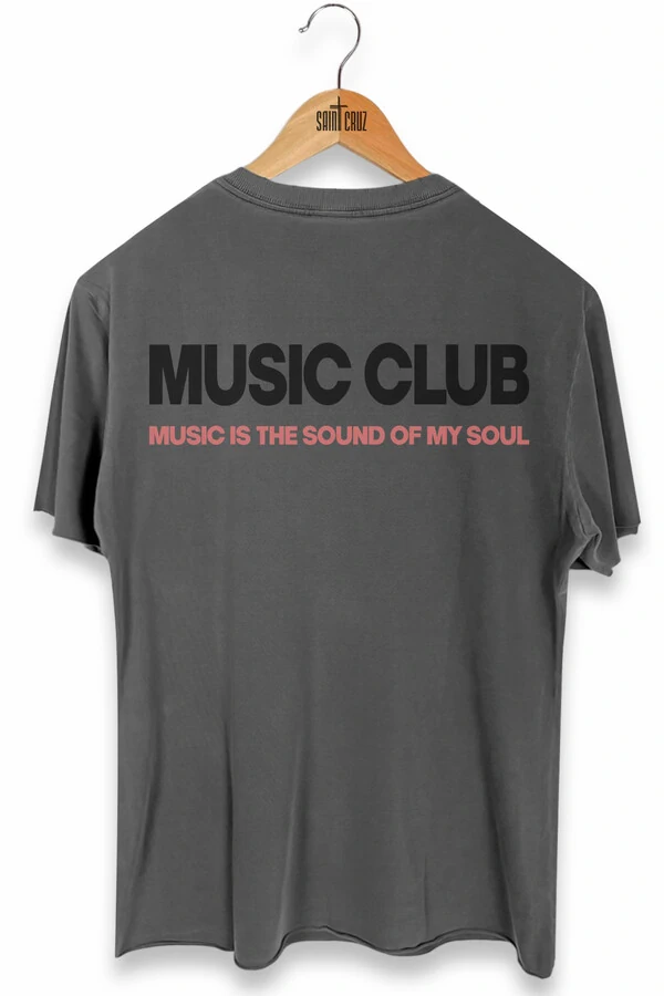 Camiseta Chumbo Music Club Outlet