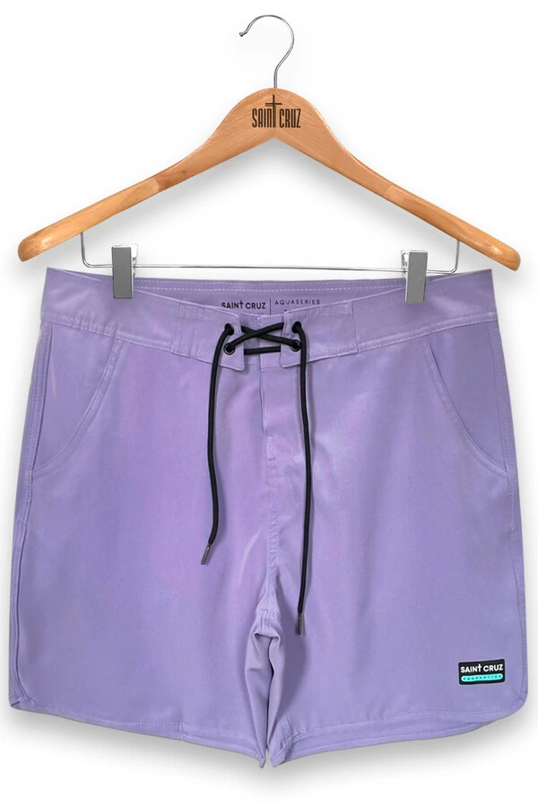 Bermuda retrô aqua Lilás