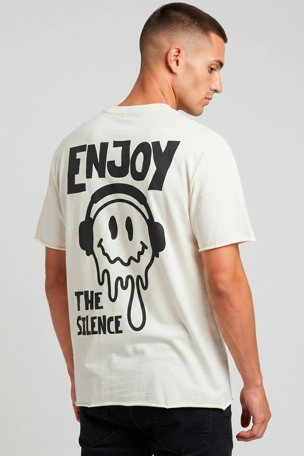 Camiseta off white Enjoy