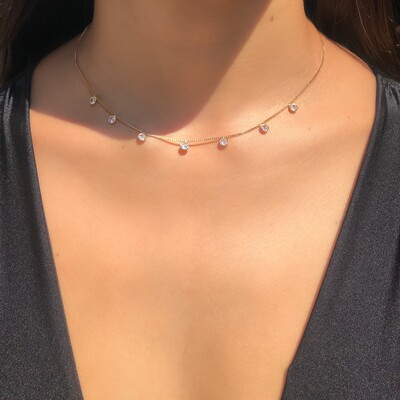 Choker Pontos de Luz Gold