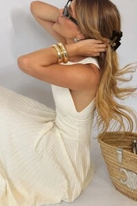 Vestido Plissado Tricot