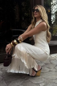 Vestido Tricot Franjas