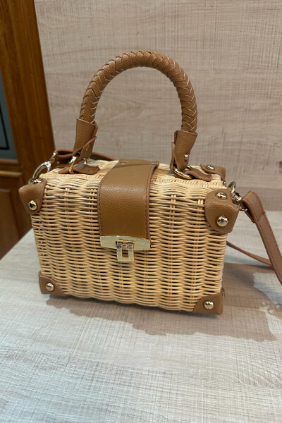 Foto Bolsa Baú Palha