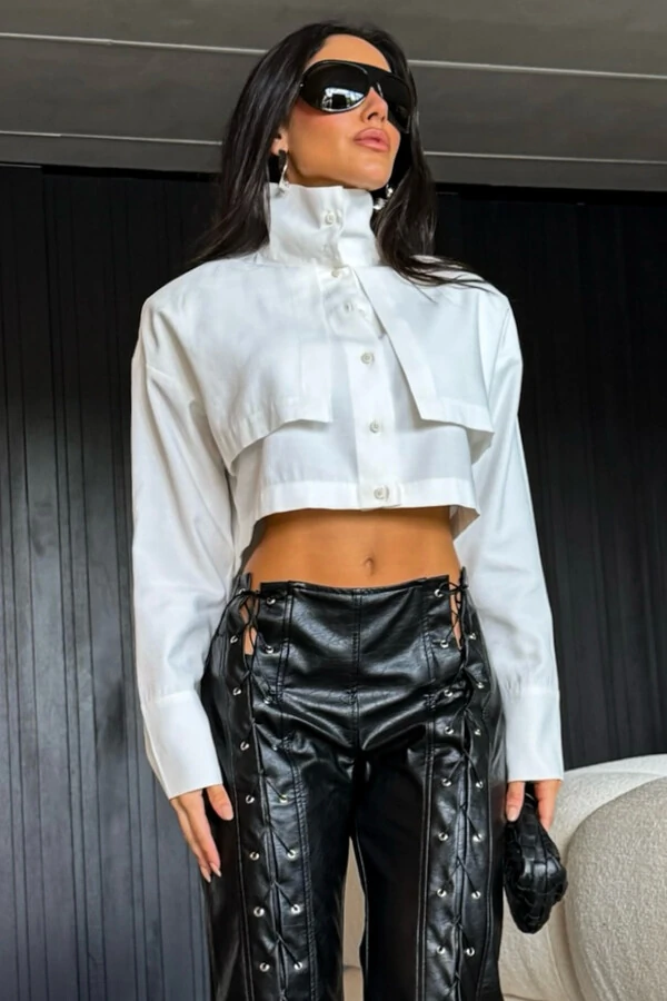 Camisa Cropped Gola