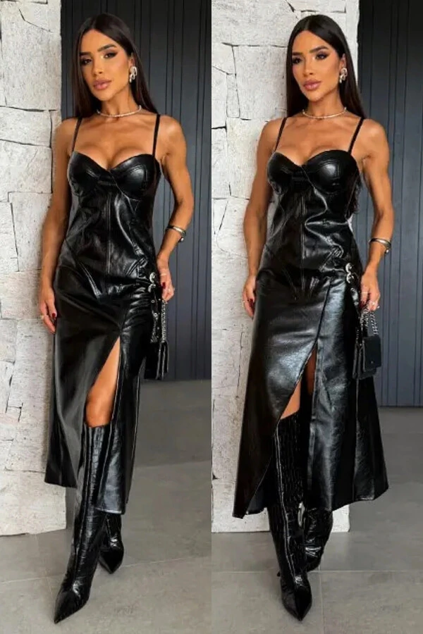 Vestido Merlot Preto
