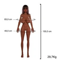 Boneca Realística 29,7 kg Sex Doll 155 cm